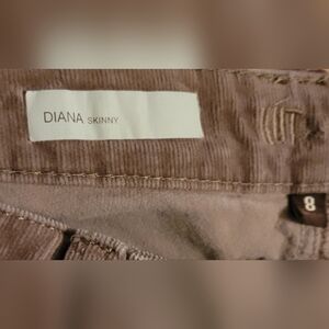 Diana Skinny Corduroy Pants, Size 8